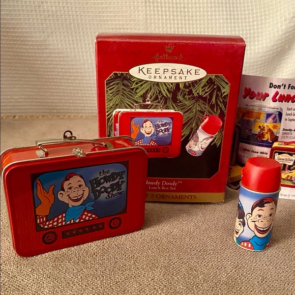 HOWDY DOODY Lunch Box & Thermos Ornament by Hallmark Keepsake - Picture 1 of 7